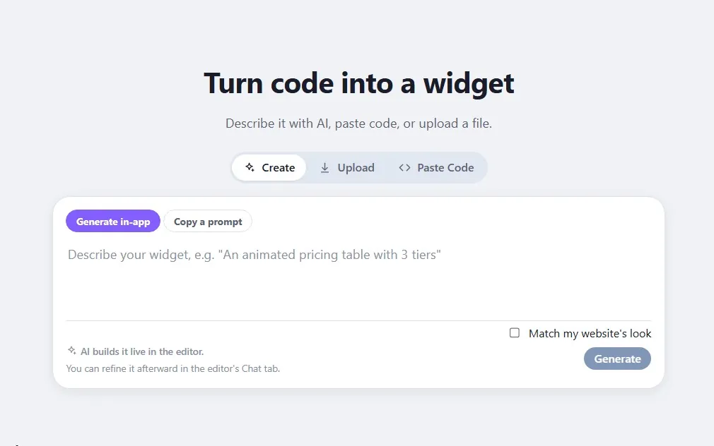 Creating a Shopify widget